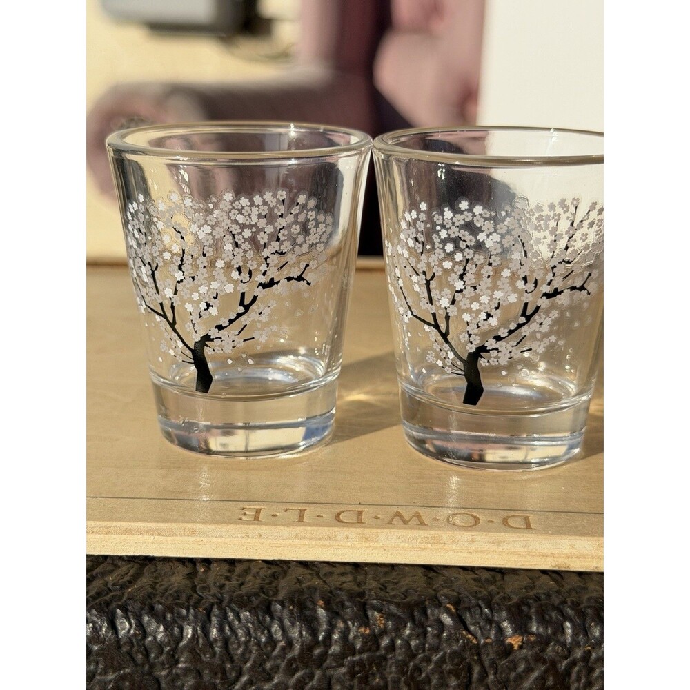 Pair Of Cherry Shot Glasses